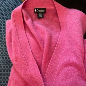 Bloomingdale's Pink Cardigan Sweater Cashmere